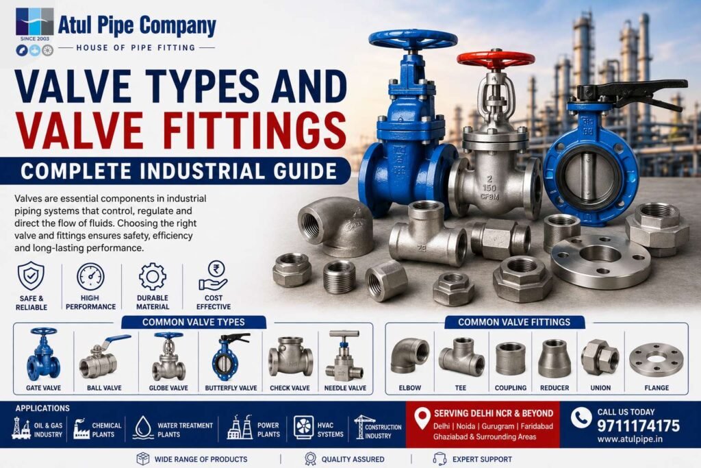 Valve Types and Valve Fittings – Complete Industrial Guide