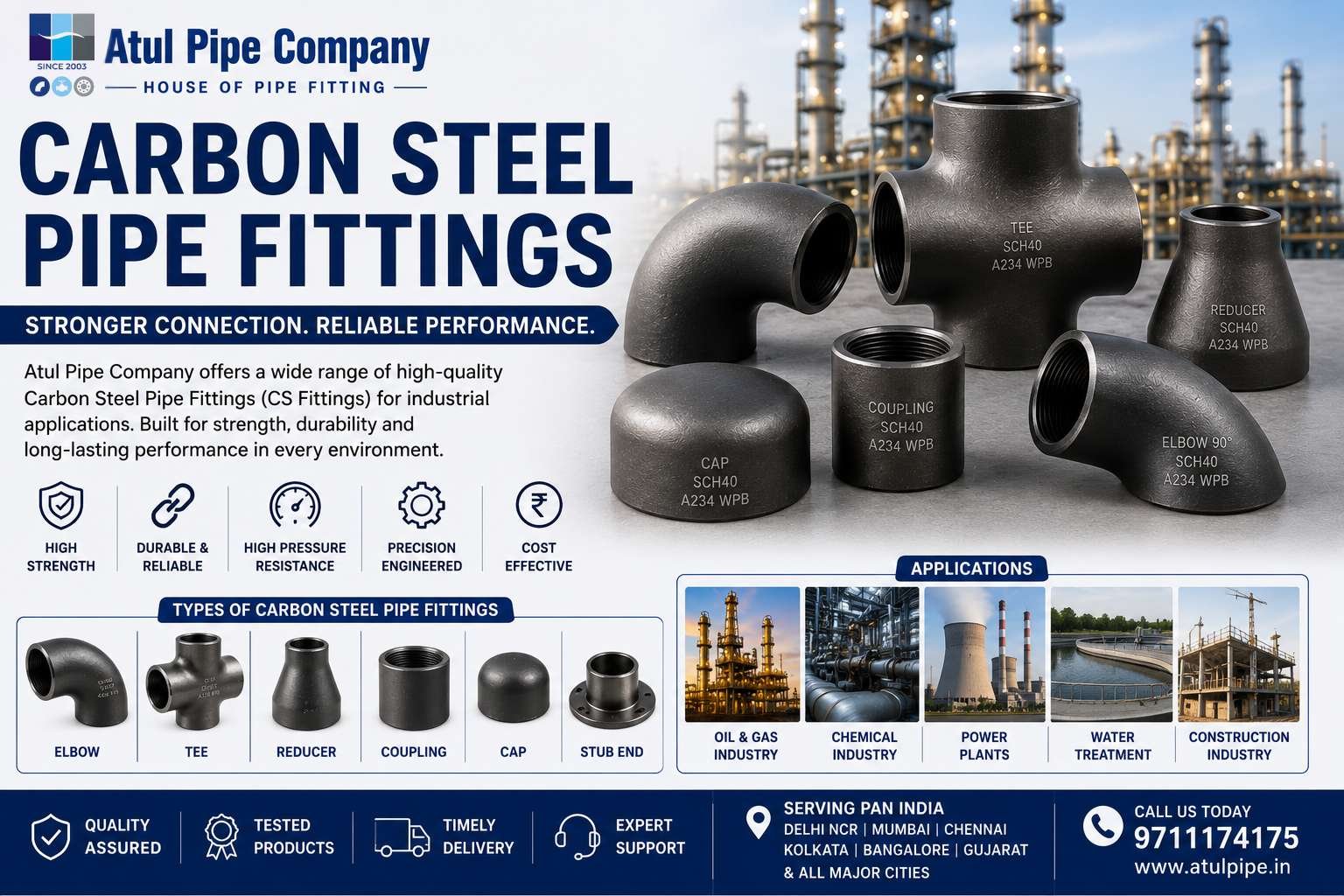 Carbon Steel Pipe Fitting – CS Fittings – Atul Pipe Company